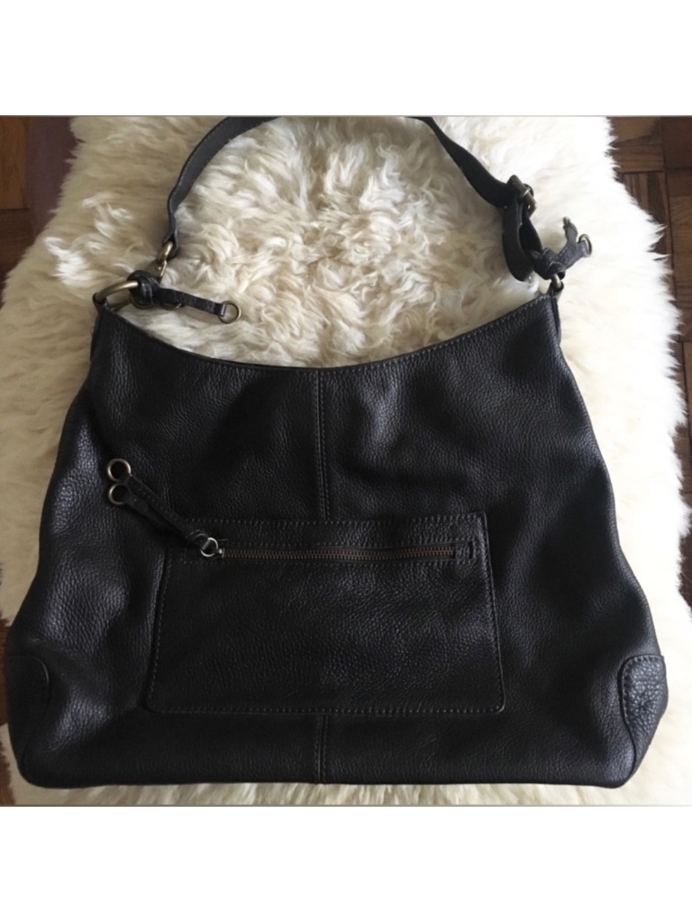 JCREW Collection Dark Brown Leather Purse